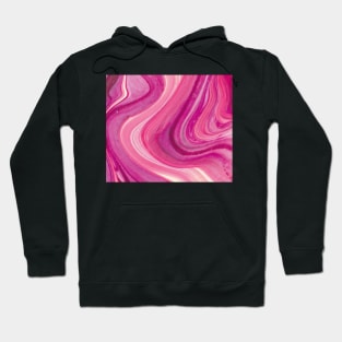 Texture pink paint pattern Hoodie